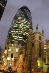 The Gherkin, when I first arrived